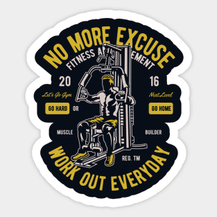 Work Out Everyday Sticker